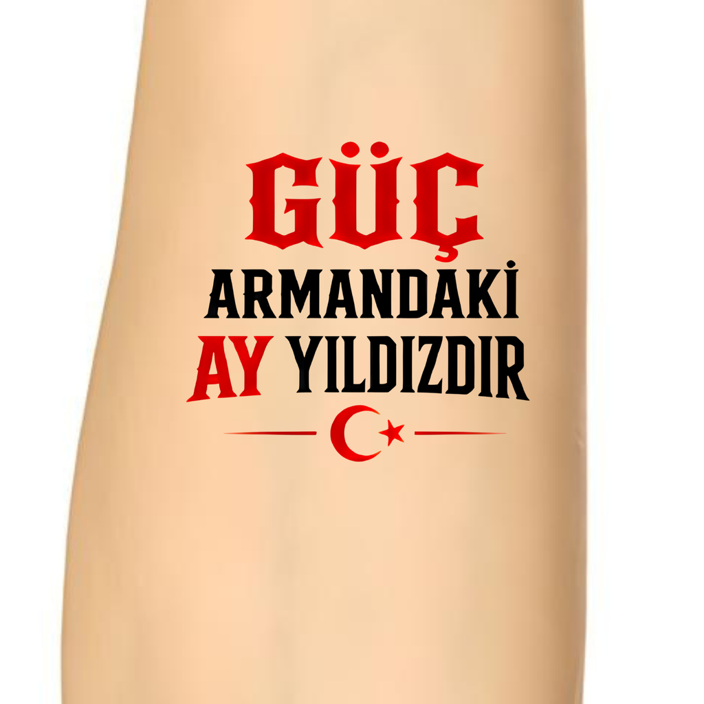 Türkiye Milli Takımı Taraftar Dövmesi | Futbol Temalı Geçici Dövmeler
