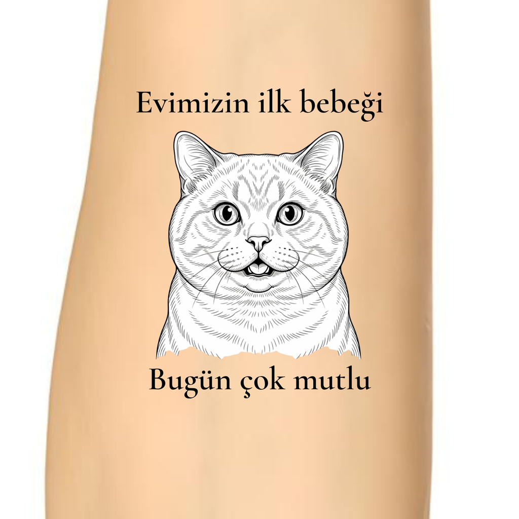 evimizin-ilk-bebegi-kedi-gecici-dovme